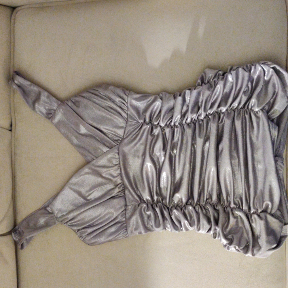 Silver Sparkle Dressy Top size Medium Brand New without Tag